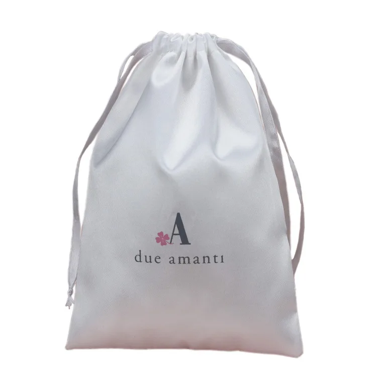 
Promotion luxury jewelry silk satin drawstring dust packaging bag for handbag 