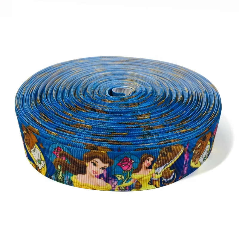 OKAY Customized 1 inch Cartoon Characters Grosgrain Ribbon, Ribbons Princess