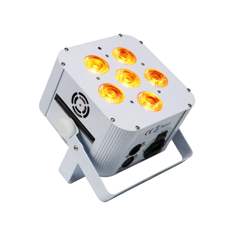 Профессиональные светильники SMART DJ 6x18 Вт RGBWA + UV 6 в 1 беспроводной светодиодный светильник/перезаряжаемый аккумулятор/беспроводной par