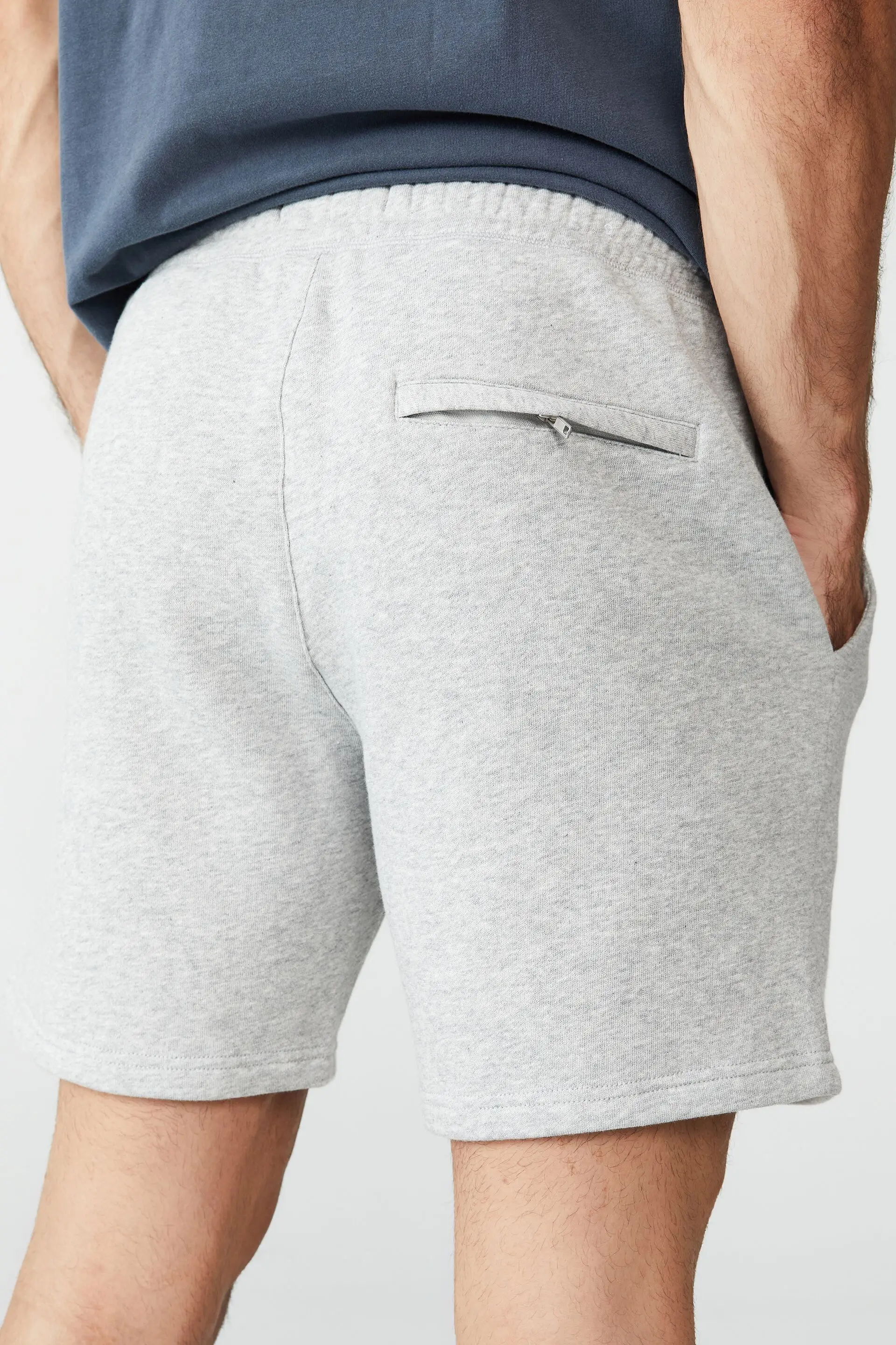 Casual Athletic Workout Shorts French Terry Summer Jogger Mens Cotton Sweat Shorts