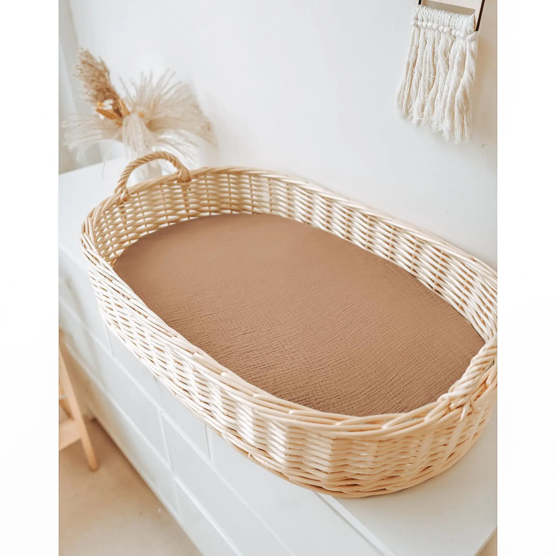 Organic Cotton Knitted Muslin Crib Sheet Bed Set Eco-Friendly Eco-Friendly Linens Silk Marine Wearable Spring Baby Cribs Gift