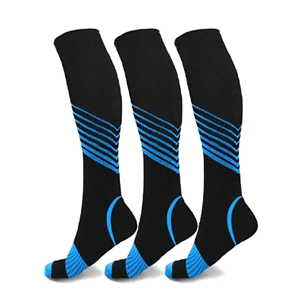 Ankle Support Knee High Socks Breathable Athletic Calf Sports Compression Socks Long Marathon Men Women Basketball Running Socks