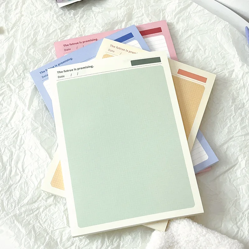 Wholesale Colorful Customiizable Legal Pads B5 Glue Bound Writing Custom Paper Notepad