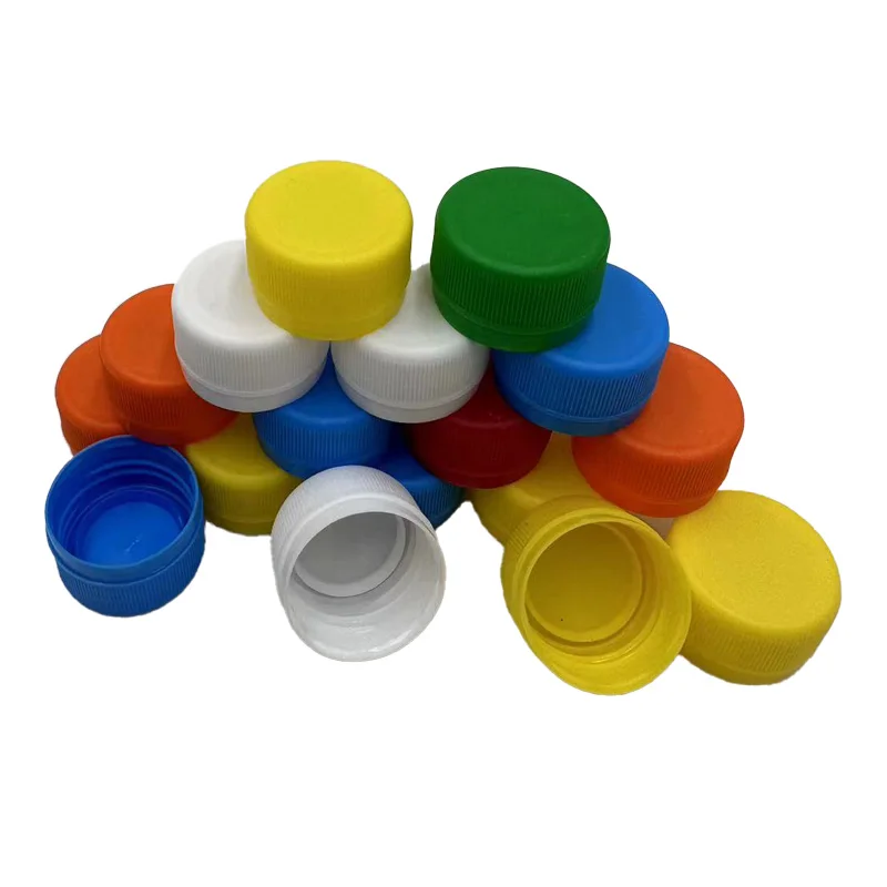 Customized low price 28mm/1810 plastic screw water bottle cap by Sacmi machine for soda juice beverage bottle
