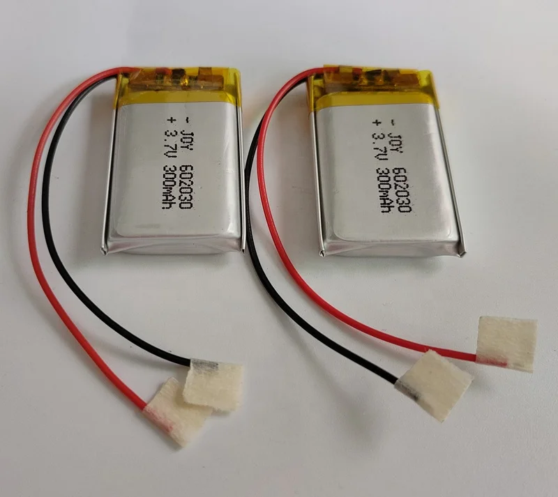 Rechargeable 3.7V 300mAh 602030 li-polymer lithium ion battery with pcm