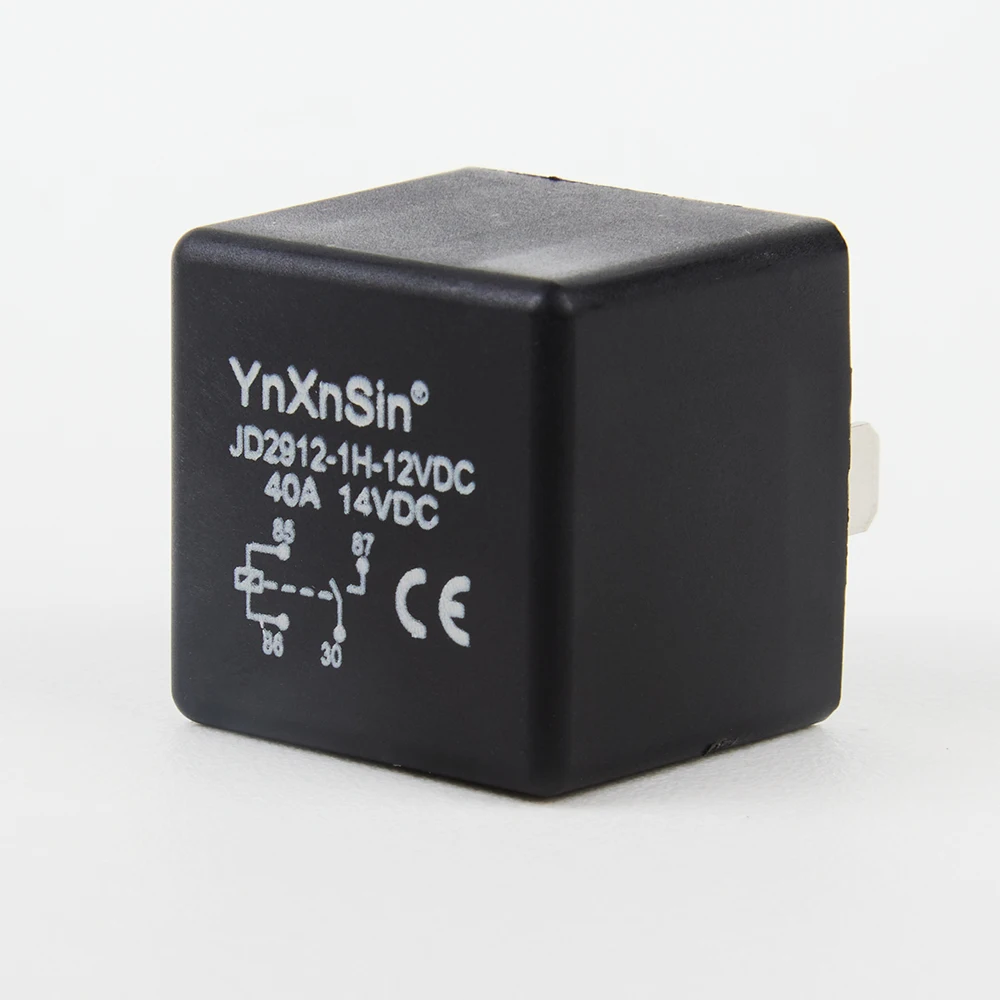 5 Pin 12V Relay 40A Multi Purpose Automotive Relays Black Starter Car Heavy Duty for Car Motor Auto Replacement Accessories