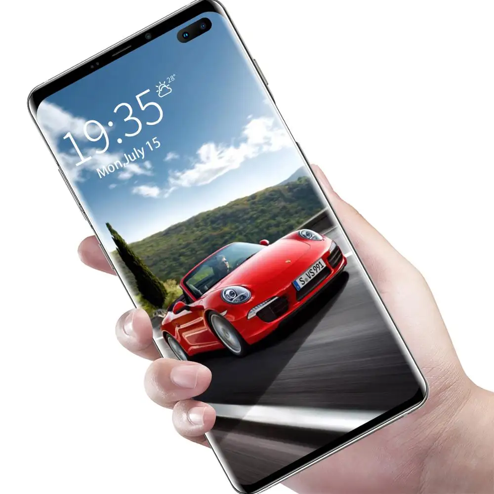 
Cheap 6.1inch Android S10+ Mobile Phone Screen MTK6580A Quad Core Smartphone 1GB RAM 8GB ROM cell phone 