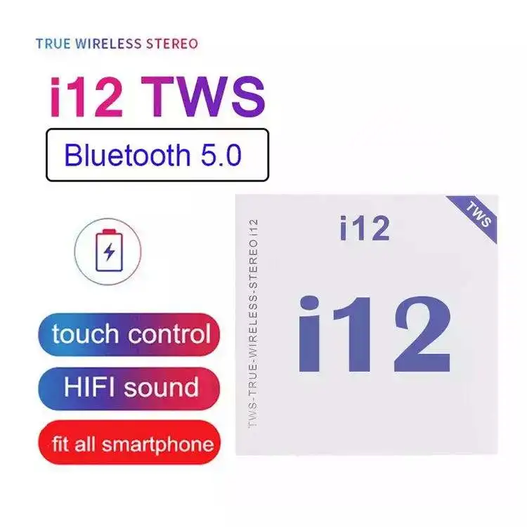 Audifonos Inalambricos Fone Bluetooth Tws I12 Wireless Earphones Headphone Auriculares In-ear Headset For Airpodes