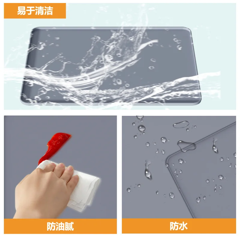 Newest Hot Sale Waterproof Dirt Resistant Silicone Washing Laundry Machine Top Storage Mat
