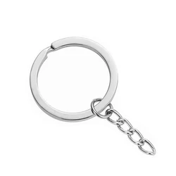 Customized OEM ODM  Carbon Steel or Stainless steel 10mm 25mm 30mm Split key ring
