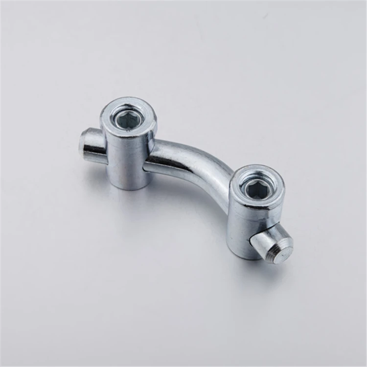 Universal 302.2100A.01 steel Zinc Blue double swivel angle bolt connector Sample available