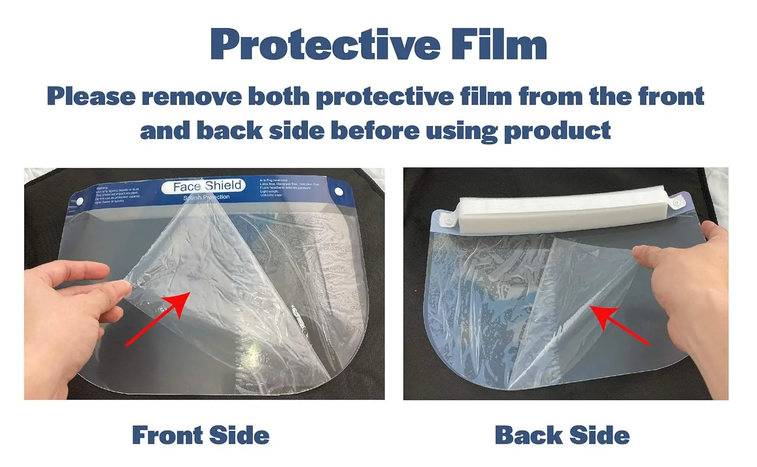 Elastic Band Adjustable Good Protection Dental Beauty Salon Clear Face Shield Disposable For Women And Men