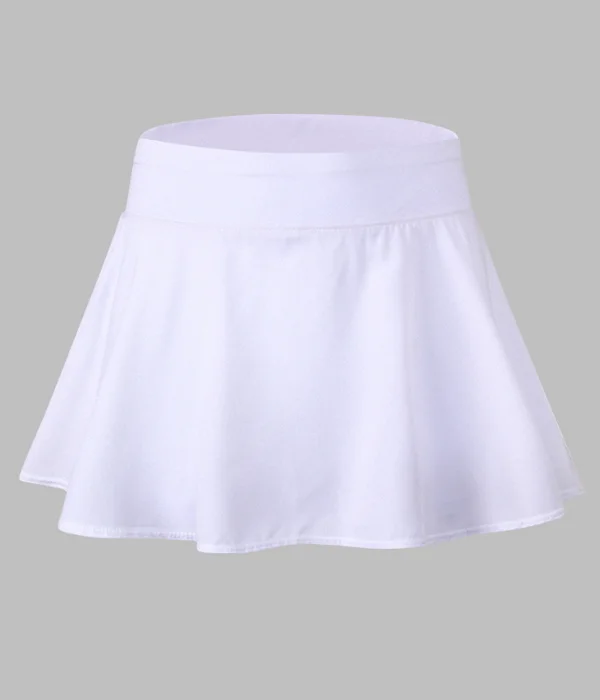 Wholesale white black blue pink tennis women girls tennis skirts with inner shorts from ready stock design