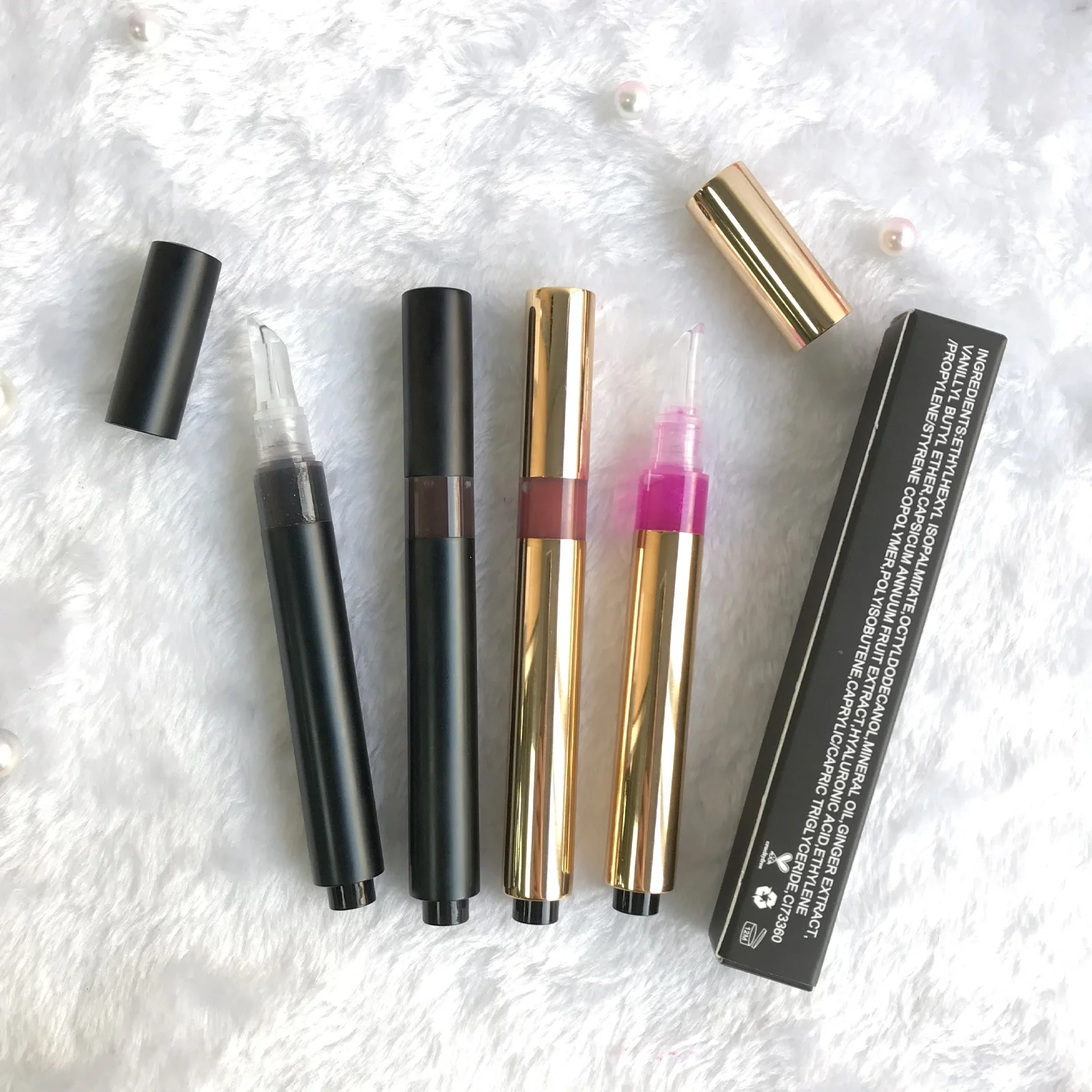 Hyaluronic Acid Hydrating Lip Glow Oil Lip Maximizer Plumper Tinted Lip Plumper Oil