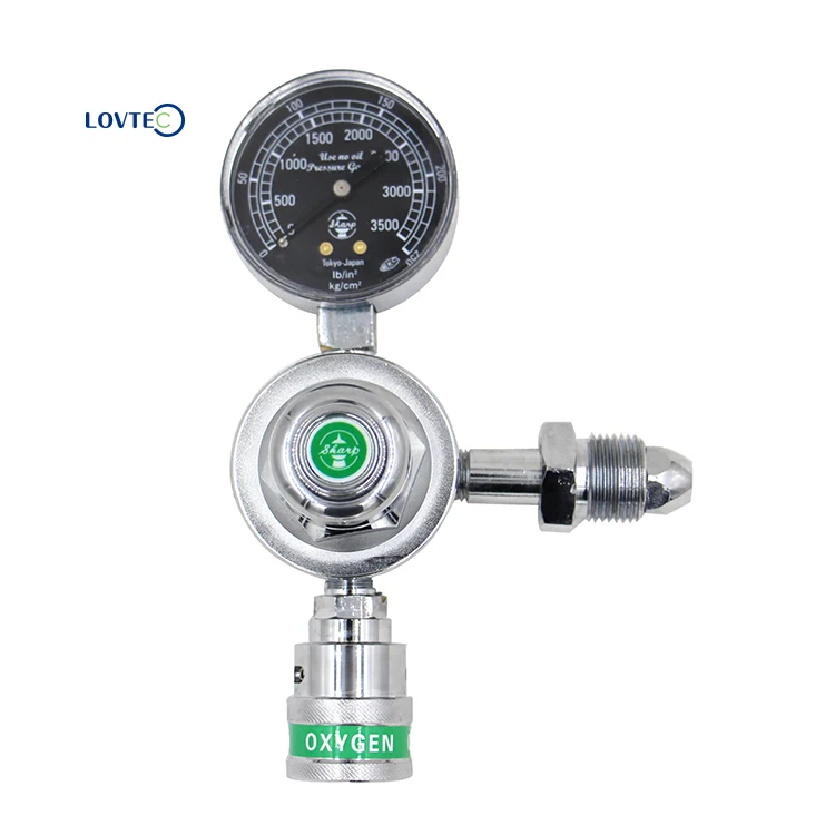 Lovtec hospital medical cylinder oxygen pressure regulator for cylinder valve