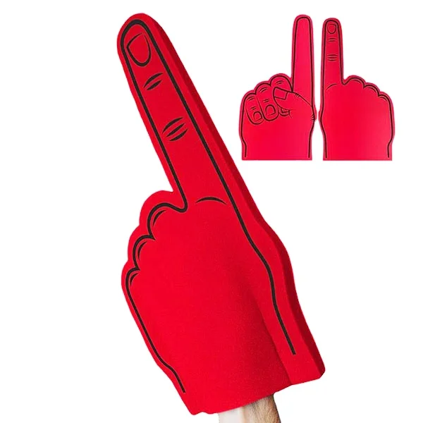 Customized Shape Design Logo Cheering Gloves Big Foam Finger For Promotion Party Stadium Cheering Multicolor Foam Finger Hand