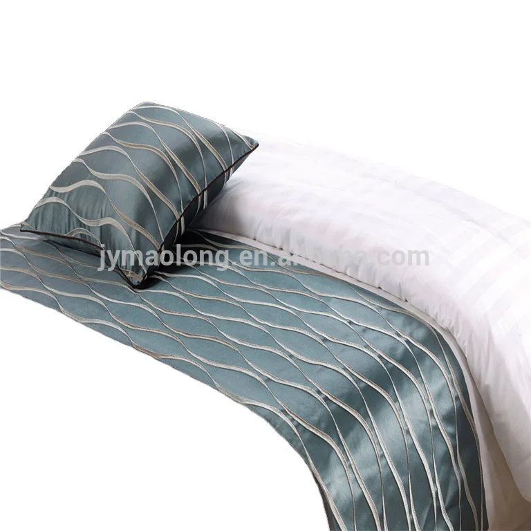 
Wholesale Custom Hotel Bed Runner and Cushion Sets 