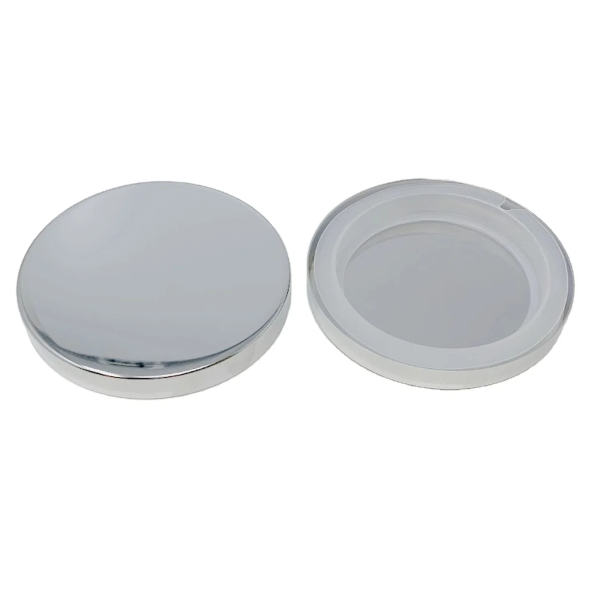 Металлическая плоская крышка для свечей Золотая серебряная розовая золотая черная контейнера банок