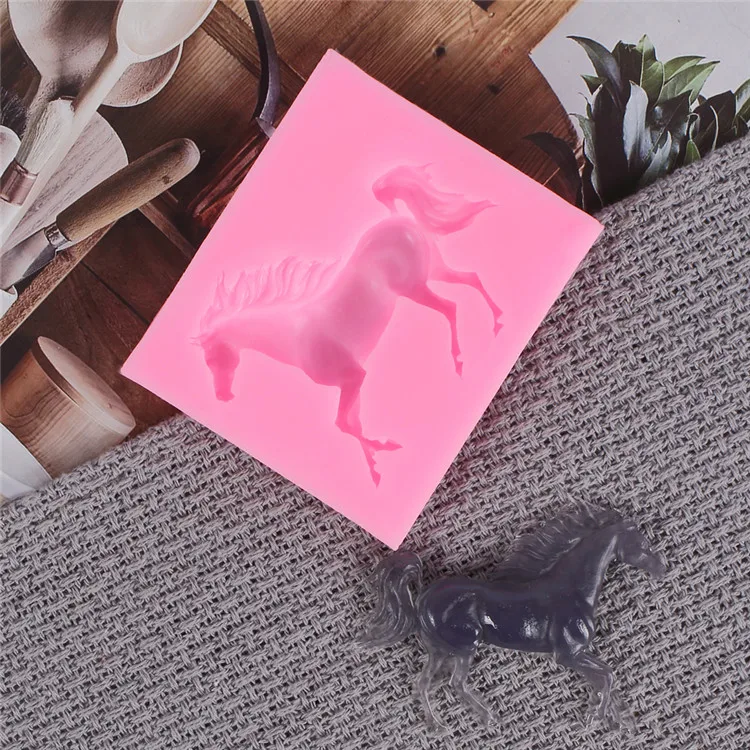 
3D Horse Silicone Mold Animal Cake Cupcake Fondant Chocolate Sugarcraft Candy Mould DIY Cake Decorating Tools 