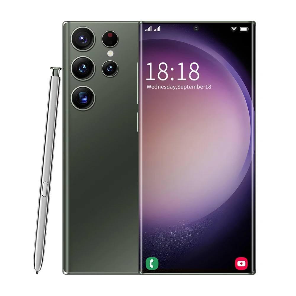 Низкая цена мобильные телефоны S23 ультра 7 3 дюймов Hd-экран Android разблокированный 6800 мАч 16 ГБ + 1 ТБ 5 г 4 смартфон с двумя Sim-картами