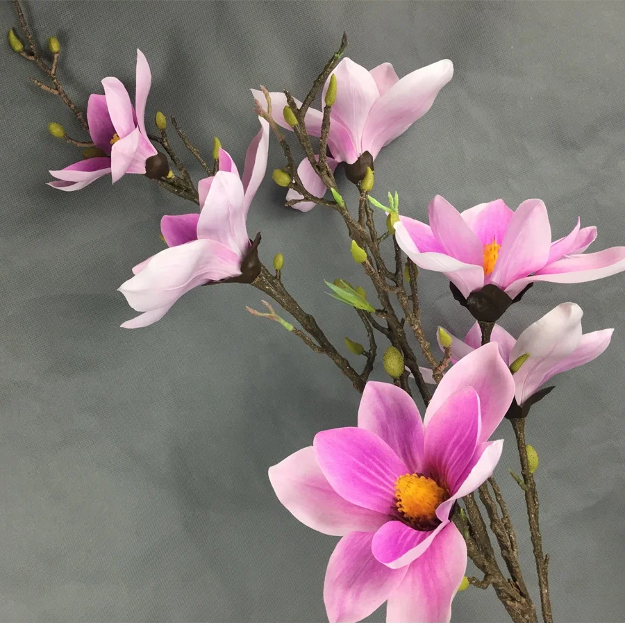 High quality artificial magnolia flowers stem wholesale