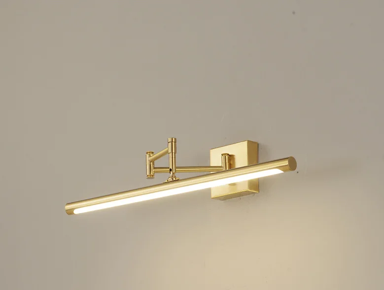 vanity wall lights brass bathroom mirror front lamp make up lamp adjustable IP44 waterproof led bathroom lights