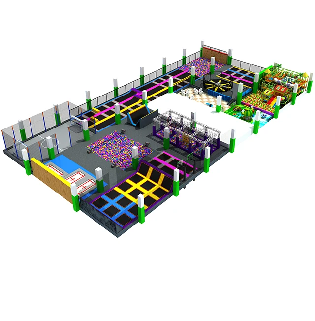 Good quality professional large commercial kids playground for indoor trampoline park