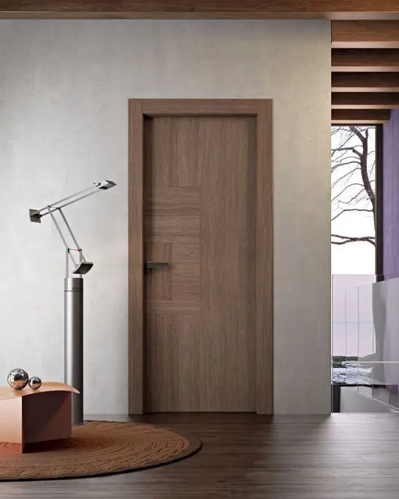 Low price interior hardwood door fill in solid wood core Prehung Melamine Mdf Hotel Door With Frames