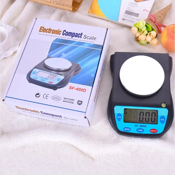 SF-400D 600g X 0.01g Digital High Accuracy Laboratory Analytical Balance Scale Large LCD Display
