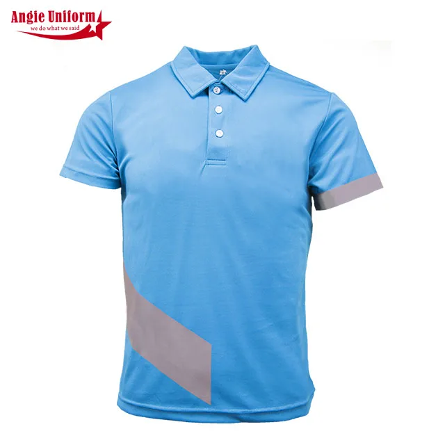 Buying Agent Mature Quick Dry 100% Bamboo Fiber Bule Short Sleeve Nonwoven Polo Shirt For Men