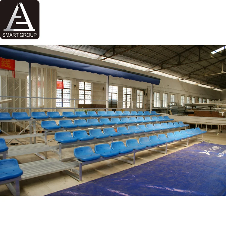 Outdoor Metal Aluminum Alloy Bleachers Chairs Stadium Seating Sports Bleacher Seat With Roof