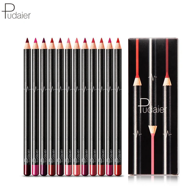 Wholesale 12 PCS Lipliner Set Waterproof Long-lasting Smooth Matte Lip Liner Pencil Private Label