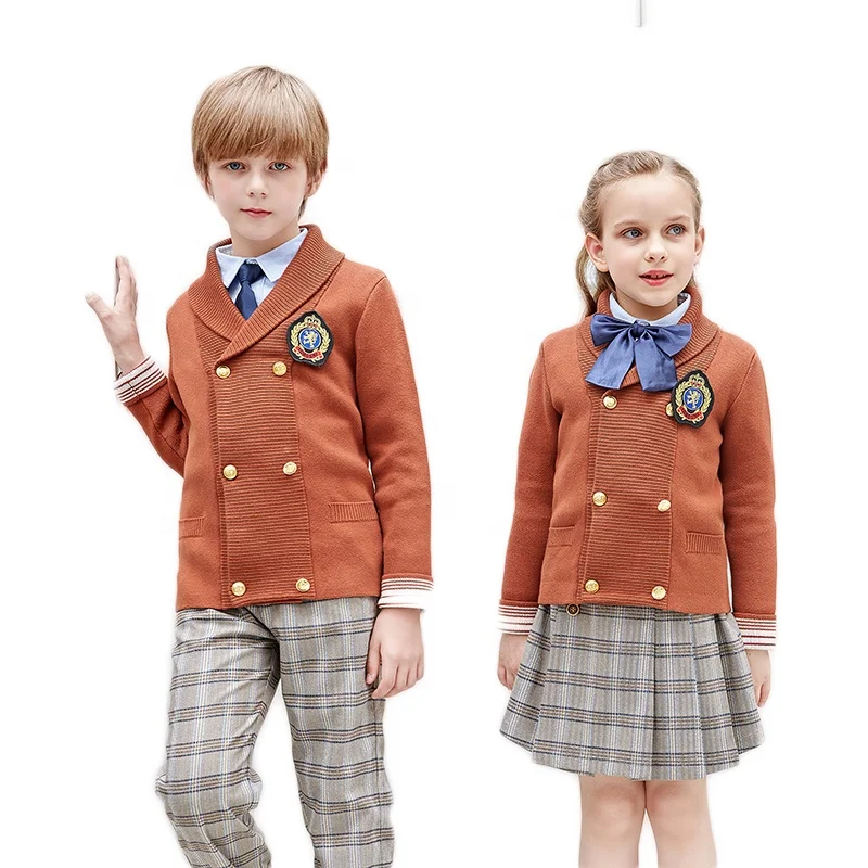 1set accept autumn winter sweater+skirts/pants european style boys and girls high students college school uniform Design