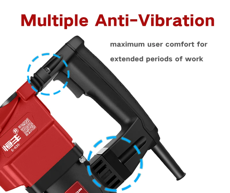 HEFUN E636 Rotary hammer drill 2 Functions, rotation & hammering, hammering 1200W