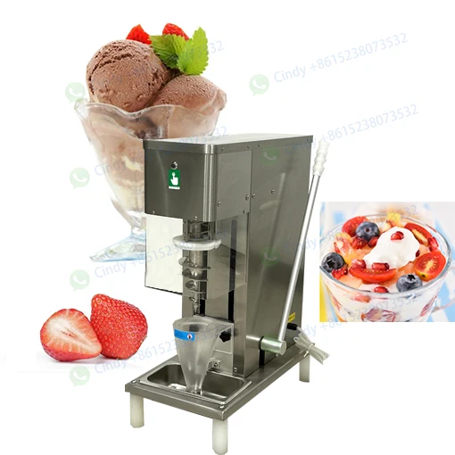 Swirl Real Fruit Ice Cream Blender Swirl Fruits Ice Cream Mixing Machine Stir Frozen Yogurt Ice Cream Mixer
