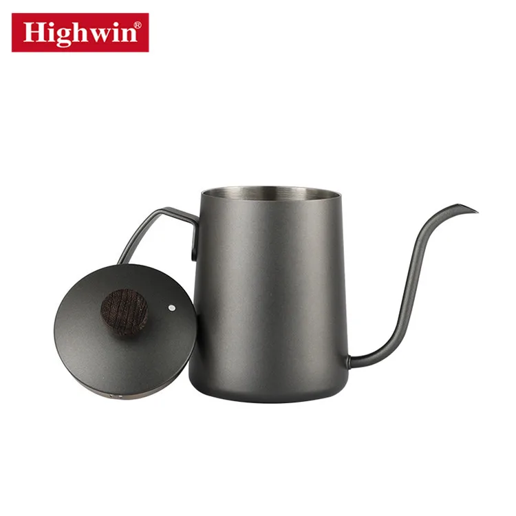 High Quality Lfgb Black Painting Pour Over Maker Set Brewing Tea Cold Drip Coffee Gooseneck Drip Kettle For Coffee And Tea