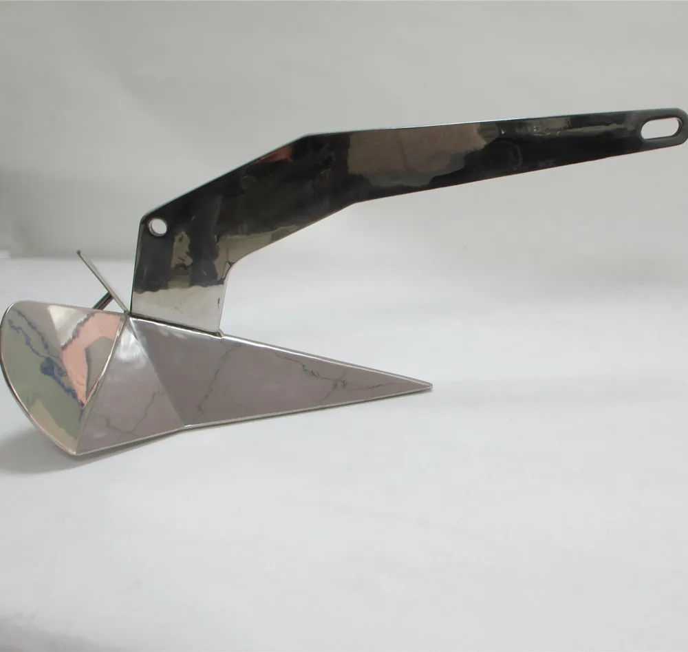  Mirror Polished 8kg 316 Stainless Steel Marine Ships Delta Anchors Accessories for Yacht