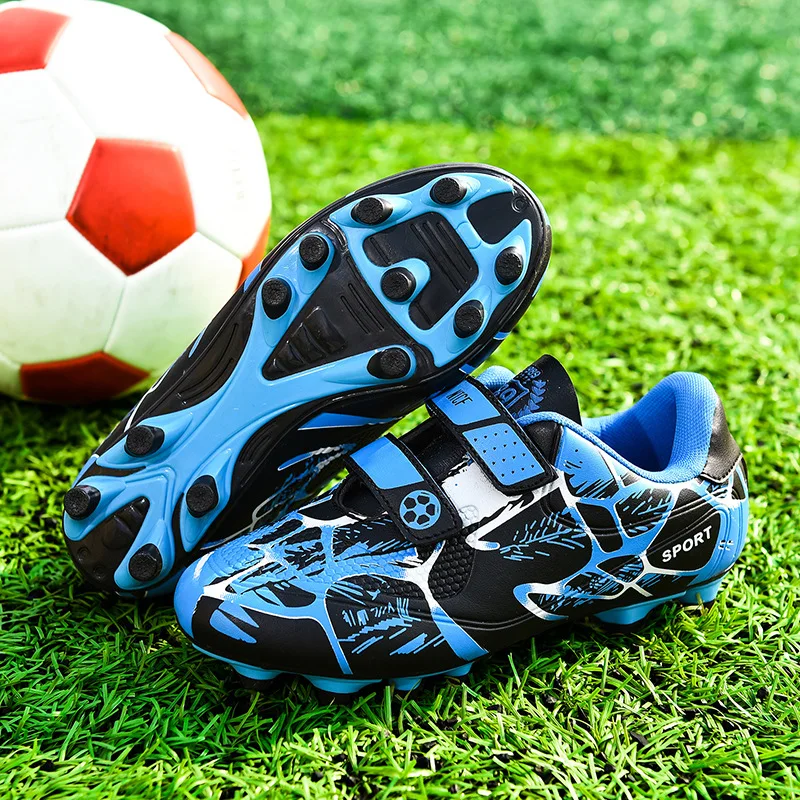 Kids Soccer Shoes Society TF/FG School Football Boots Cleats Grass Sneakers Boy Girl Outdoor Athletic Training Sports Footwear