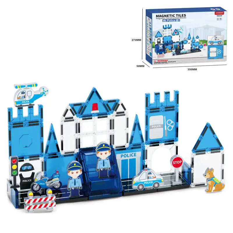 EPT Factory Direct STEAM Toys Magnetic Tiles for Kids Magnetic Toy Block Plastic Building Blocks Set Kids Magnet Toys