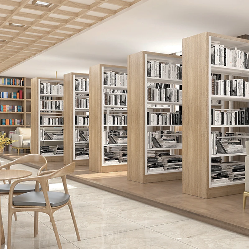 custom design school library furniture bookshelf for kids college bookcase shelves for kids