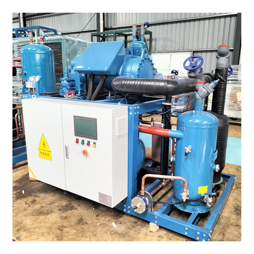 Refrigeration Unit for Walk in Cooler Resistance Compressor Unit 20p Screw Water-cooled Refrigeration Compressor 1/4 hp
