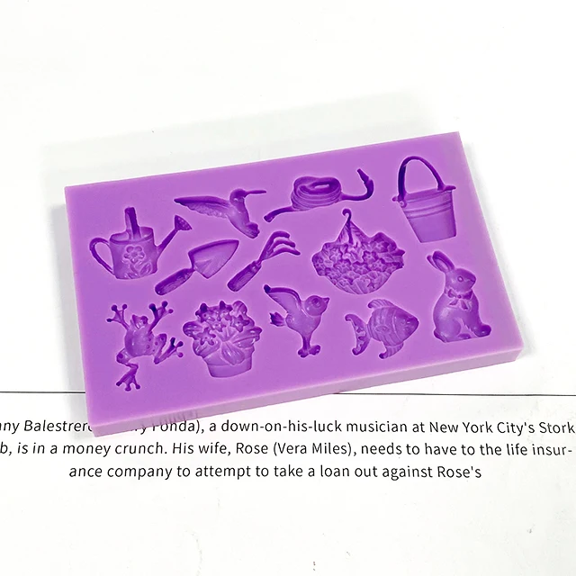 s75g frog bunny bucket fish animal garden Silicone Mold Sugarcraft mould DIY Chocolate Baking Tools Cake Fondant tool Decoration