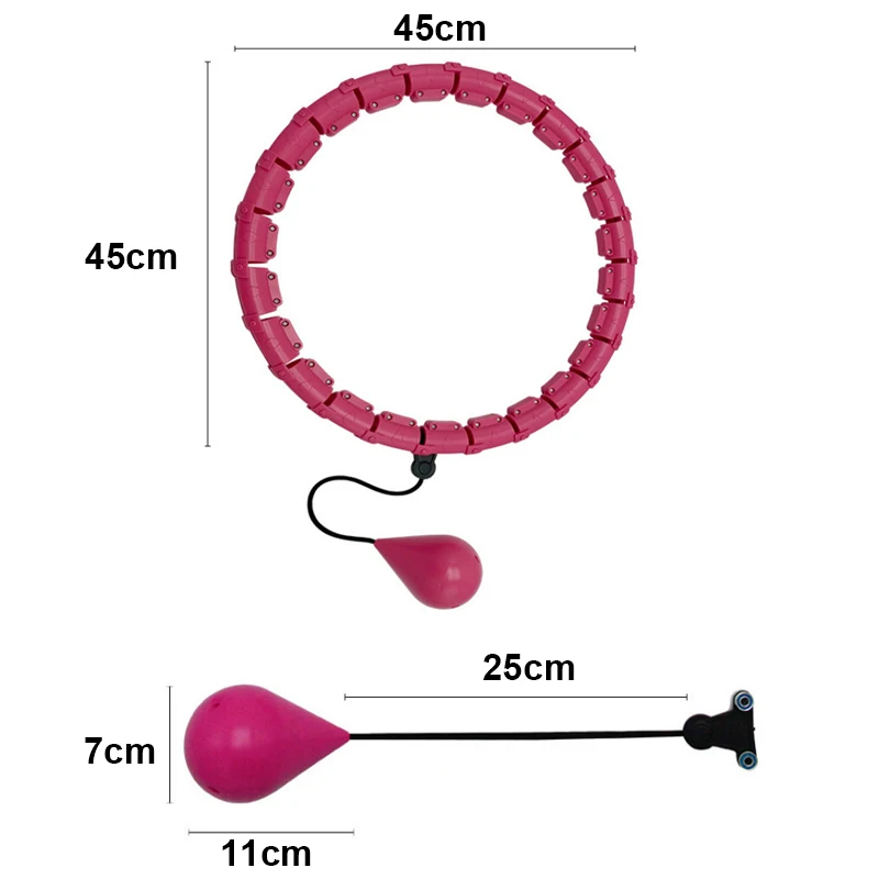 OEM Smart Weighted Hula Hoops Gym Equipment Hersteller Auto-Spinning Hip New Spinning Ball Mobil Fit Circle