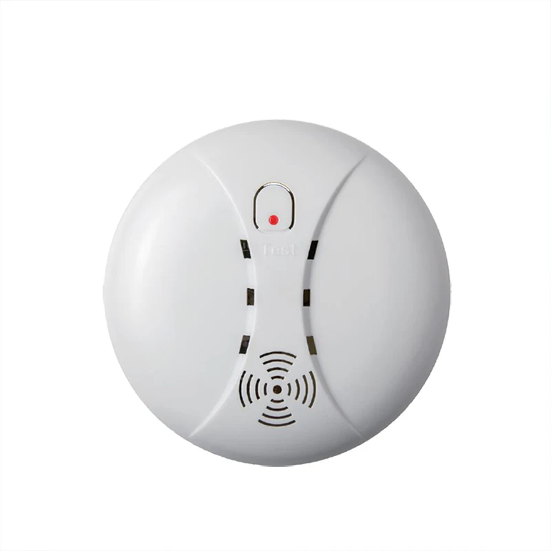 Hot Selling Smoke Alarm White Color Round Ceiling Installation Fire Alarm Smoke Detector Wireless 433MHz Smoke Detector