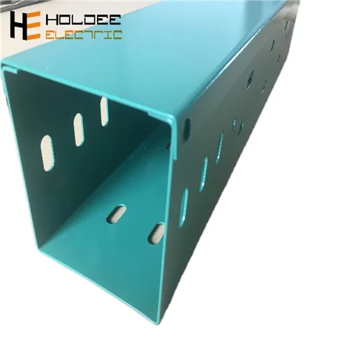 Металлический перфорированный кабельный лоток с порошковым покрытием