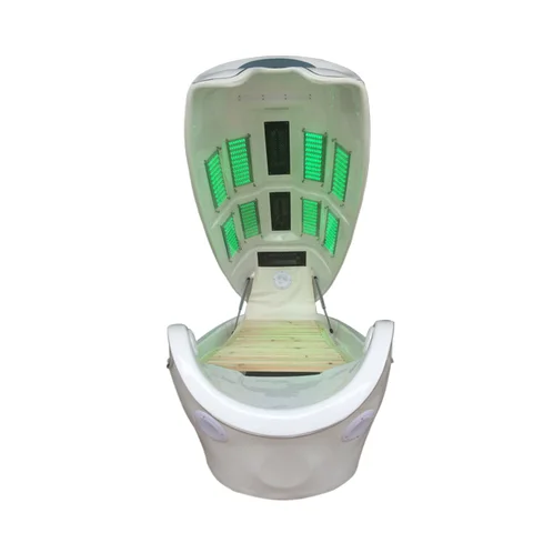 Heat Infrared Dry far infrared Spa Capsule Led Light Therapy Acrylic Machine with 2 led pads for Sale