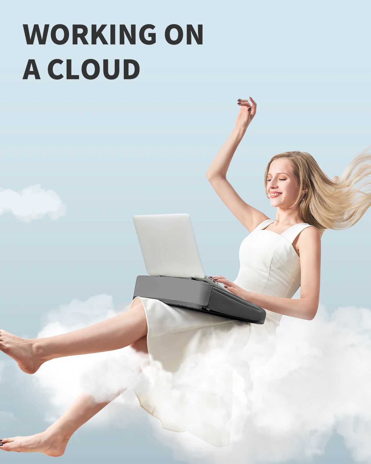 Оптовая продажа с фабрики новый ультралегкий круглая подставка SAIJI для ноутбука сумкой и внутренней охлаждающей подставкой губчатый стол поднос кровати