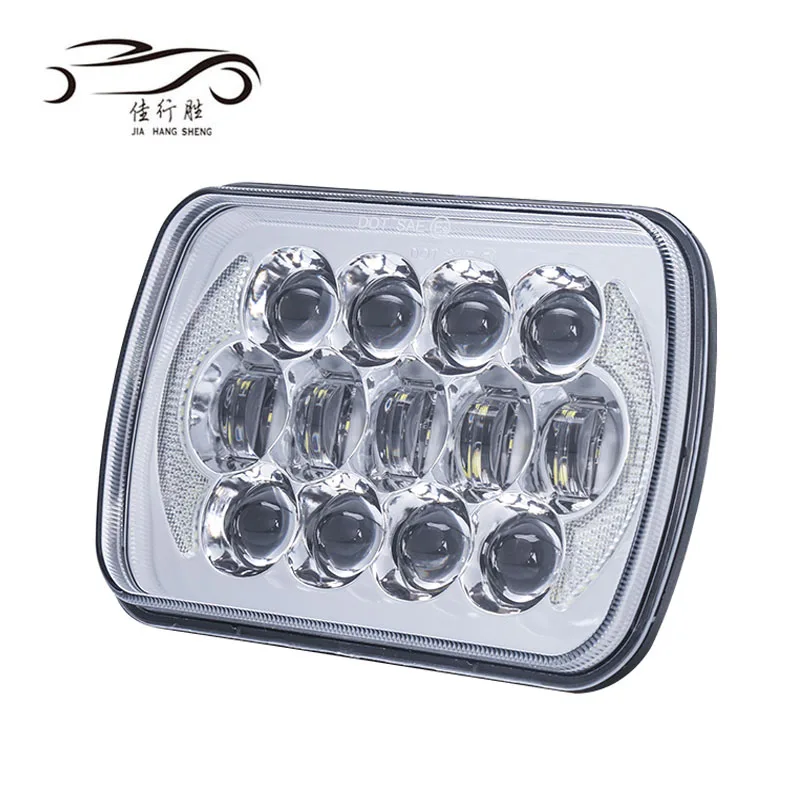 JHS others car lightaccessories 7inch Square Headlight 105W  DRL Led Headlight Square High Low Beam For Jeep truck