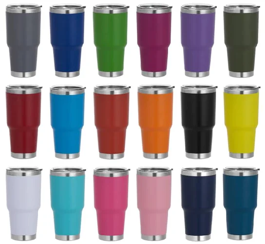 Customised Champagne Mugs  Eggshell cup Heat Transfer tumbler Cups Coffee Swig Mug Stainless Steel Flute Tumbler with Lids