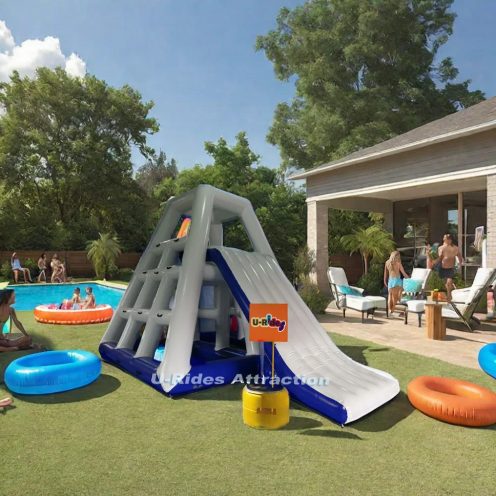 Hot Sale Floating Inflatable Water slide Climbing commerical inflatable Inflatable Water Sports Water Tower slide